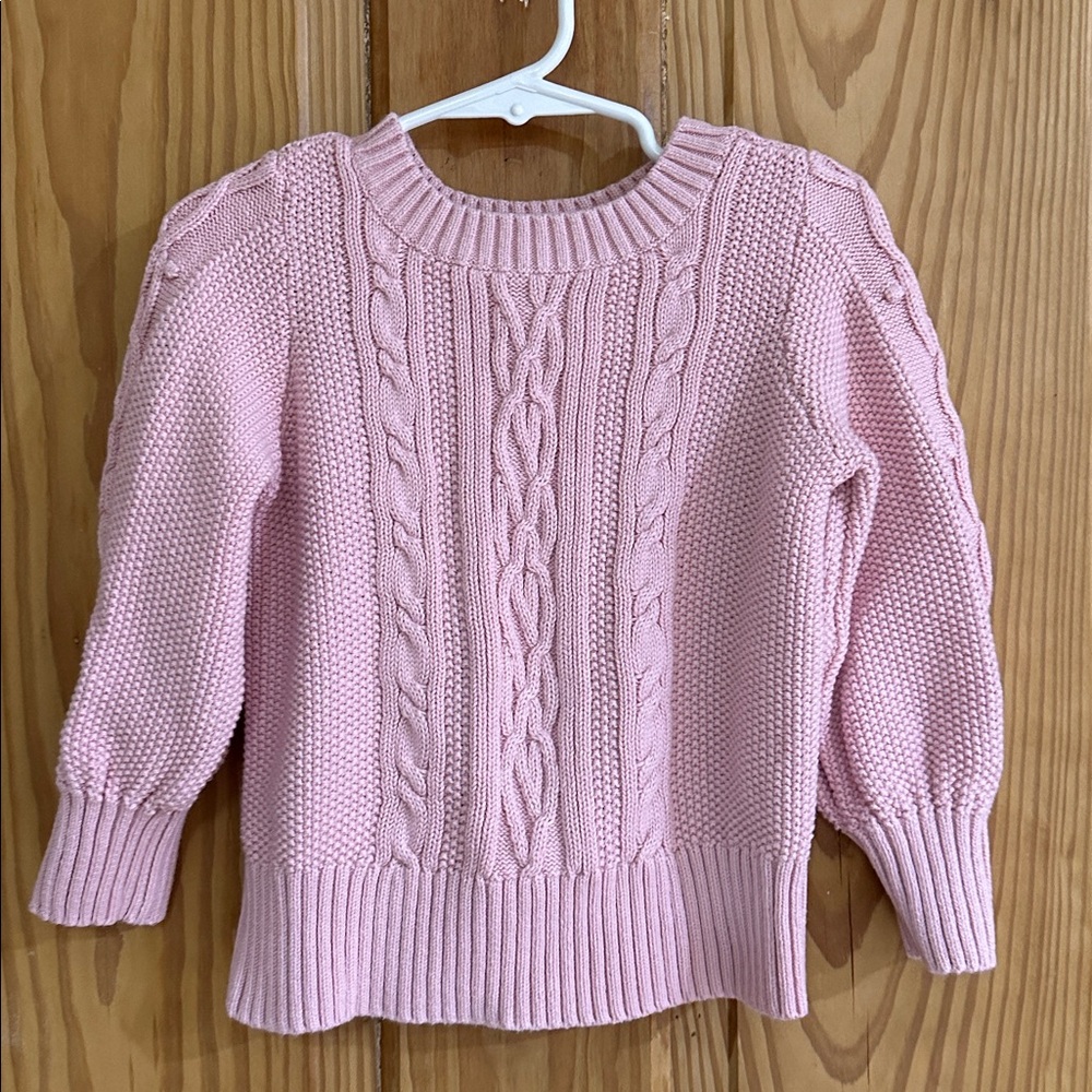Baby Gap Pink Cable Knit Sweater ~ 4T